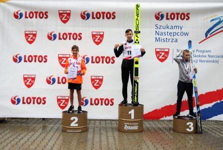 Podium zawodów w kategorii chłopców starszych